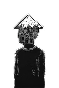 House Head Man Vinyl Car Decal Sticker – Waterproof & UV-Resistant 4.4