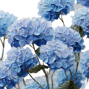 Blue Hydrangeas V2 Vinyl Car Decal Sticker – Waterproof & UV-Resistant 3.4133333333333336"