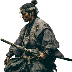 Samurai With Odachi Vinyl Car Decal Sticker – Waterproof & UV-Resistant 3.4133333333333336"