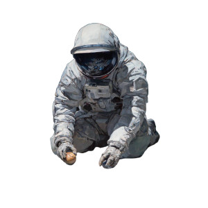 Astronaut'S Planetary Game Vinyl Car Decal Sticker – Waterproof & UV-Resistant 3.4133333333333336"
