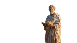 Wise Greek Philosopher Vinyl Car Decal Sticker – Waterproof & UV-Resistant 2.72" Wise Greek Philosopher Vinyl Car Decal Sticker – Waterproof & UV-Resistant 2.72"