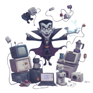 Vampire Among Appliances Vinyl Car Decal Sticker – Waterproof & UV-Resistant 3.4133333333333336"