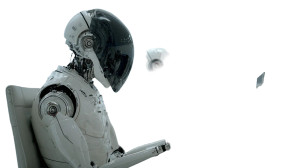 Ai Office Robots Vinyl Car Decal Sticker – Waterproof & UV-Resistant 2.72"