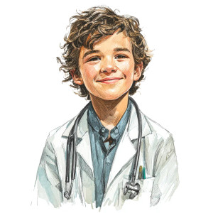 Smiling Teen Doctor Vinyl Car Decal Sticker – Waterproof & UV-Resistant 3.4133333333333336" Smiling Teen Doctor Vinyl Car Decal Sticker – Waterproof & UV-Resistant 3.4133333333333336"