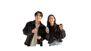 Vlogging Couple Vinyl Car Decal Sticker – Waterproof & UV-Resistant 5.4
