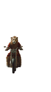 Lion Bikers Vinyl Car Decal Sticker – Waterproof & UV-Resistant 9.706666666666667"
