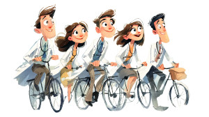 Cycling Doctors Vinyl Car Decal Sticker – Waterproof & UV-Resistant 2.72"