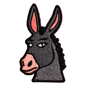 Donkey Velcro Vinyl Car Decal Sticker – Waterproof & UV-Resistant 3.4133333333333336"