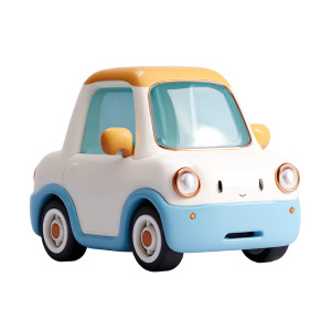 Cute 3D Car V2 Vinyl Car Decal Sticker – Waterproof & UV-Resistant 3.4133333333333336"