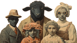 Black Sheep Family Vinyl Car Decal Sticker – Waterproof & UV-Resistant 2.72"