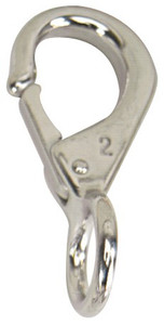 Marine Series Boat Eye Snap | Stainless Steel | Fixed Eye for 3/8 Inch Hook | 5/8 Inch Ring | 2-7/8 Inch Length Marine Series Boat Eye Snap | Stainless Steel | Fixed Eye for 3/8 Inch Hook | 5/8 Inch Ring | 2-7/8 Inch Length