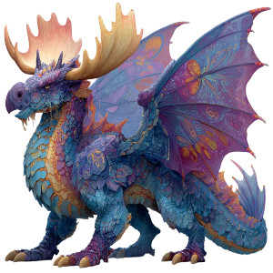 Dragon Moose Hybrid Vinyl Car Decal Sticker – Waterproof & UV-Resistant 3.4133333333333336"