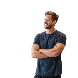 Beautiful Athletic Man Vinyl Car Decal Sticker – Waterproof & UV-Resistant 3.4133333333333336"