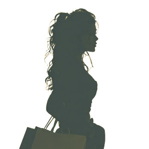 Trendy Latina Shopper Vinyl Car Decal Sticker – Waterproof & UV-Resistant 3.4133333333333336"