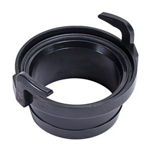 Duraflex Sewer Hose Connector 24650 For Connecting Sewer Hose To RV Sewer Waste Valve; Straight Hose Adapter; Black; Without Retail Packaging