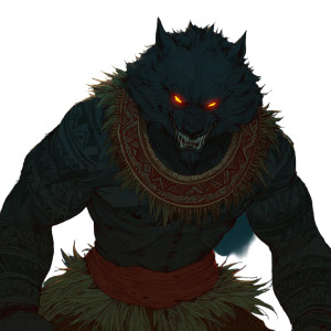 Samoan Werewolf Vinyl Car Decal Sticker – Waterproof & UV-Resistant 3.4133333333333336"