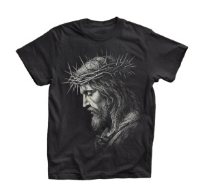 Jesus Crowned Thorns V2 Vinyl Car Decal Sticker – Waterproof & UV-Resistant 3.4133333333333336"