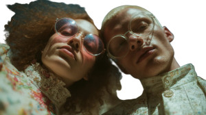 Fashionable Couple V2 Vinyl Car Decal Sticker – Waterproof & UV-Resistant 5.4