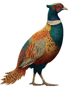 Vintage Oriental Pheasant Vinyl Car Decal Sticker – Waterproof & UV-Resistant 4.0"
