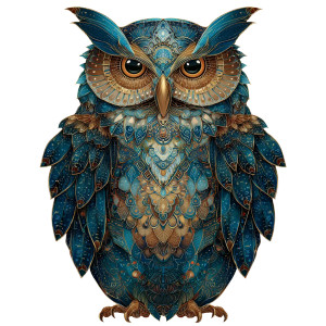 Majestic Mandala Owl Vinyl Car Decal Sticker – Waterproof & UV-Resistant 3.4133333333333336"