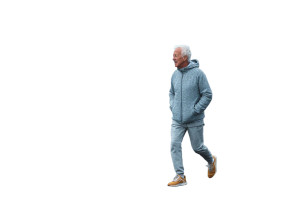 Elderly Power Walker Vinyl Car Decal Sticker – Waterproof & UV-Resistant 5.97333333333333