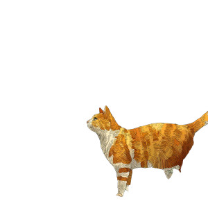 Whimsical Cat Explorer Vinyl Car Decal Sticker – Waterproof & UV-Resistant 3.4133333333333336"