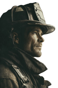 Heroic Firefighter Portrait Vinyl Car Decal Sticker – Waterproof & UV-Resistant 4.4