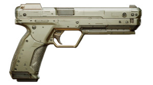 Futuristic Pistol Vinyl Car Decal Sticker – Waterproof & UV-Resistant 2.72"