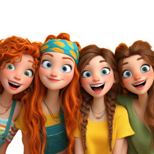 3D Cartoon Girls Vinyl Car Decal Sticker – Waterproof & UV-Resistant 3.4133333333333336" 3D Cartoon Girls Vinyl Car Decal Sticker – Waterproof & UV-Resistant 3.4133333333333336"