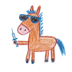 Cool Horse Drawing Vinyl Car Decal Sticker – Waterproof & UV-Resistant 6.826666666666667"