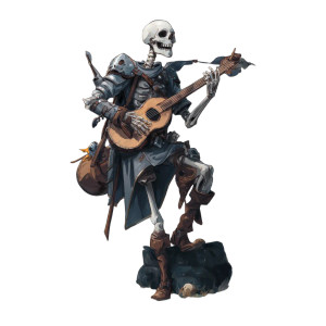 Skeleton Bard Vinyl Car Decal Sticker – Waterproof & UV-Resistant 3.4133333333333336" Skeleton Bard Vinyl Car Decal Sticker – Waterproof & UV-Resistant 3.4133333333333336"