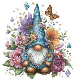 Adorable Gnome V7 Vinyl Car Decal Sticker – Waterproof & UV-Resistant 3.5733333333333333"