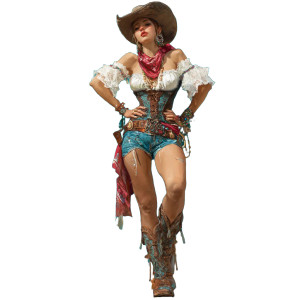 Coquette Cowgirl Vinyl Car Decal Sticker – Waterproof & UV-Resistant 3.4133333333333336" Coquette Cowgirl Vinyl Car Decal Sticker – Waterproof & UV-Resistant 3.4133333333333336"