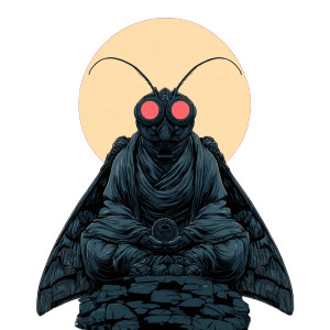 Mothman Buddha Vinyl Car Decal Sticker – Waterproof & UV-Resistant 3.4133333333333336" Mothman Buddha Vinyl Car Decal Sticker – Waterproof & UV-Resistant 3.4133333333333336"