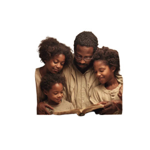 Family Reading Bible V3 Vinyl Car Decal Sticker – Waterproof & UV-Resistant 3.4133333333333336"