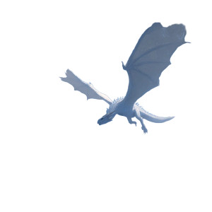 White Ancient Dragon Vinyl Car Decal Sticker – Waterproof & UV-Resistant 3.4133333333333336"