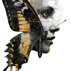 Abstract Butterfly Portrait Vinyl Car Decal Sticker – Waterproof & UV-Resistant 3.4133333333333336" Abstract Butterfly Portrait Vinyl Car Decal Sticker – Waterproof & UV-Resistant 3.4133333333333336"