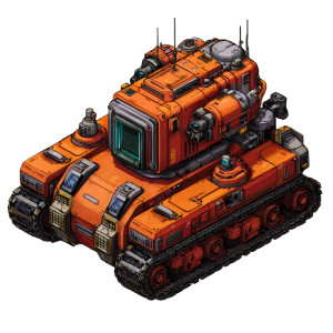 Sci-Fi Tank V2 Vinyl Car Decal Sticker – Waterproof & UV-Resistant 3.4133333333333336"