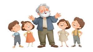 Grandpa Storytelling V2 Vinyl Car Decal Sticker – Waterproof & UV-Resistant 5.4