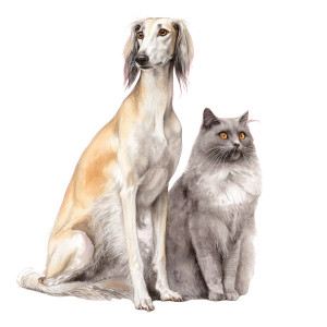 Graceful Tazy And Cat Vinyl Car Decal Sticker – Waterproof & UV-Resistant 6.826666666666667"