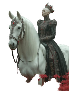 Medieval Queen Ride V2 Vinyl Car Decal Sticker – Waterproof & UV-Resistant 4.1066666666666665"