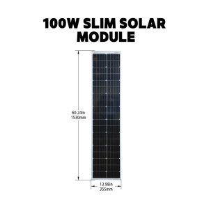 Boost Your Power with Go Power 100W Expansion Solar Panel | For GP-SLIM-100-KIT | Extend Battery Life, Quiet & Portable