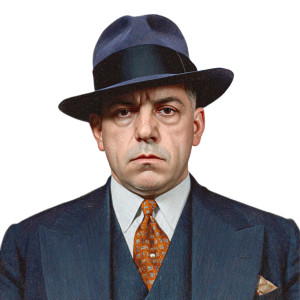 Mobster Portrait V2 Vinyl Car Decal Sticker – Waterproof & UV-Resistant 3.4133333333333336"
