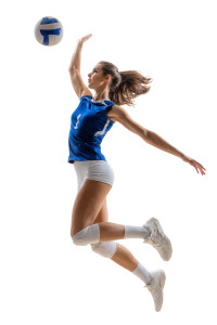 Volleyball Player Jump Vinyl Car Decal Sticker – Waterproof & UV-Resistant 8.96"