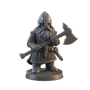 Dwarf Warrior Miniature V2 Vinyl Car Decal Sticker – Waterproof & UV-Resistant 3.4133333333333336"