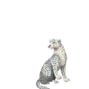 Floral Snow Leopards Vinyl Car Decal Sticker – Waterproof & UV-Resistant 6.826666666666667"
