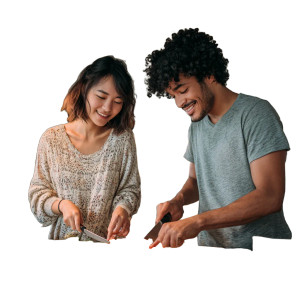 Trendy Couple Cooking Vinyl Car Decal Sticker – Waterproof & UV-Resistant 3.4133333333333336" Trendy Couple Cooking Vinyl Car Decal Sticker – Waterproof & UV-Resistant 3.4133333333333336"