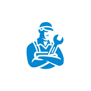 Plumber Mascot Logo Vinyl Car Decal Sticker – Waterproof & UV-Resistant 3.4133333333333336"