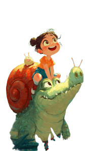 Girl On Crocodile V4 Vinyl Car Decal Sticker – Waterproof & UV-Resistant 9.706666666666667"