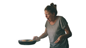 Angry Cooking Moment Vinyl Car Decal Sticker – Waterproof & UV-Resistant 2.72"